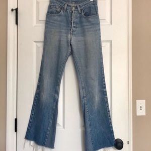Vintage Levi’s “high rise flare crop “ 24